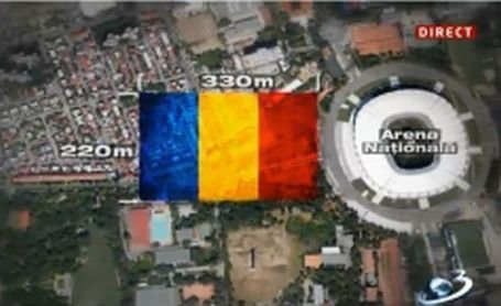 Cel mai grandios steag românesc, la un pas de Guinness World Records™. Ponta vorbeşte despre o redescoperire a identităţii naţionale
