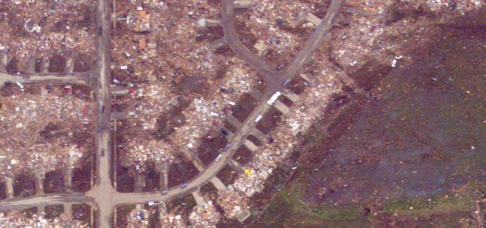 Imaginile din satelit care arată proporţiile dezastrului. "A şters tot de pe faţa pământului" 210088