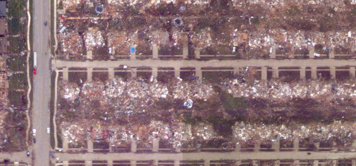 Imaginile din satelit care arată proporţiile dezastrului. "A şters tot de pe faţa pământului" 210092