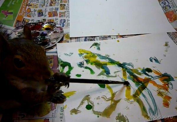 Este cel mai nou artist intrat în "clubul pictorilor". Îşi vinde tablourile cu 40 de dolari, iar comenzile nu încetează să apară 211143