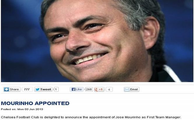 Oficial: Jose Mourinho a revenit la Chelsea