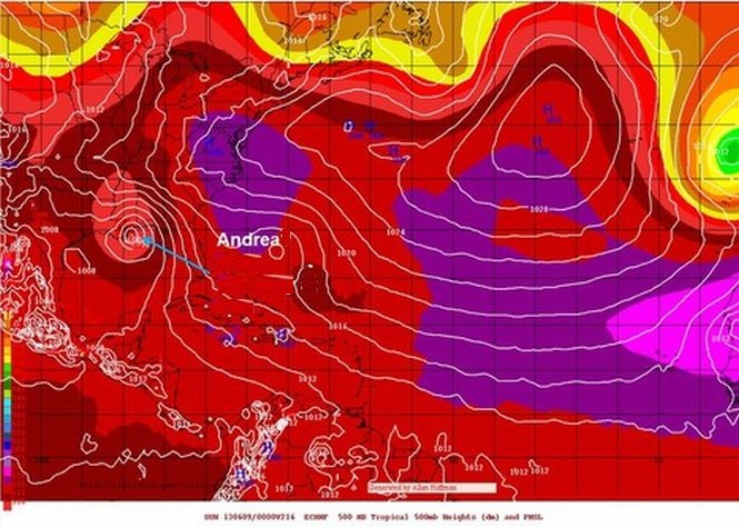 Avertisment de la Centrul pentru Uragane al SUA: Furtuna tropicală Andrea ameninţă Florida
