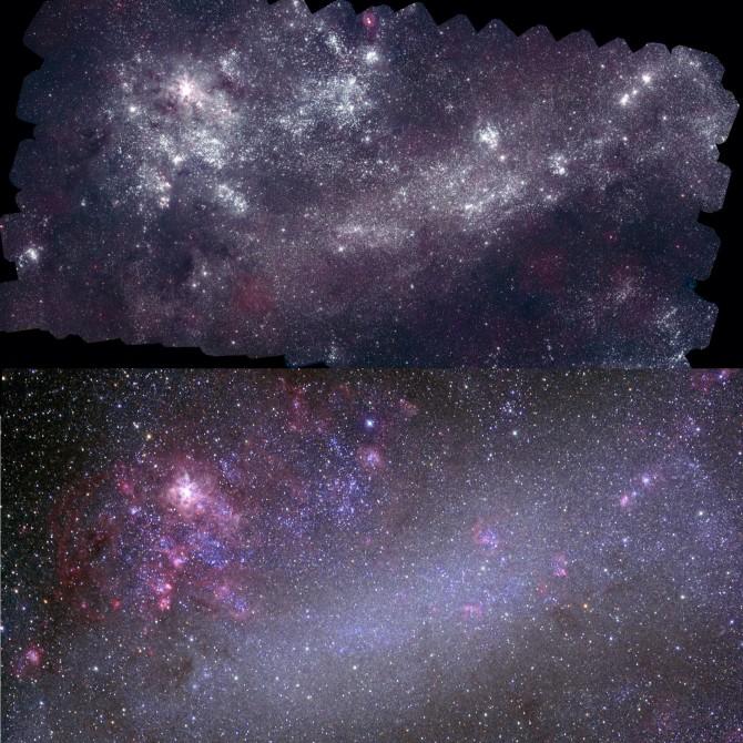 Imagini extraordinare, fără precedent, cu două galaxii apropiate 211886