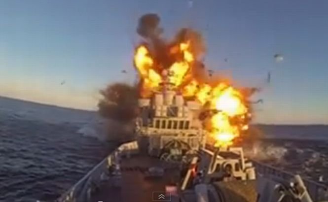 Video impresionant. Norvegienii şi-au bombardat propria navă, în cadrul unui test militar