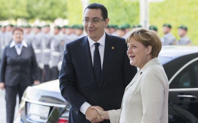 Victor Ponta, faţă în faţă cu Angela Merkel.  Cancelarul german: Germania doreşte să fie partener al României