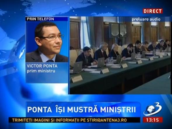 Victor Ponta îşi &quot;urechează&quot; miniştrii: „Nu mai sunteţi analişti politici”