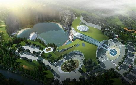 Chinezii au început lucrările la hotelul de lux din cariera de piatră. "O minunăţie arhitecturală", spun experţii 214859