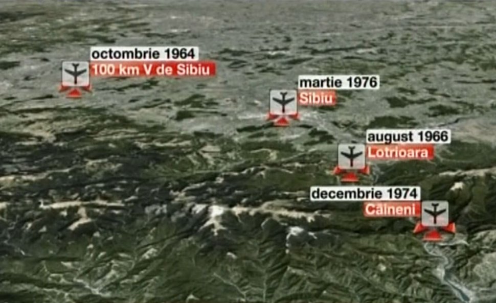 Secvenţial: Sibiu, triunghiul morţii - 12 ani, patru catastrofe aviatice cu zeci de morţi