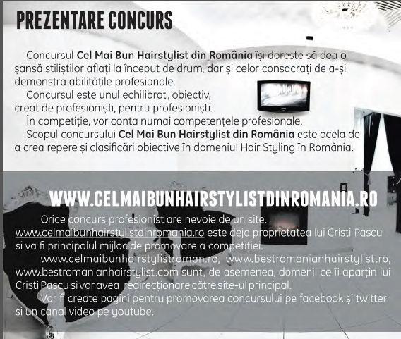 Cel mai bun hairstylist din România. Concurs pentru profesionişti, jurizat de profesionişti! 219359