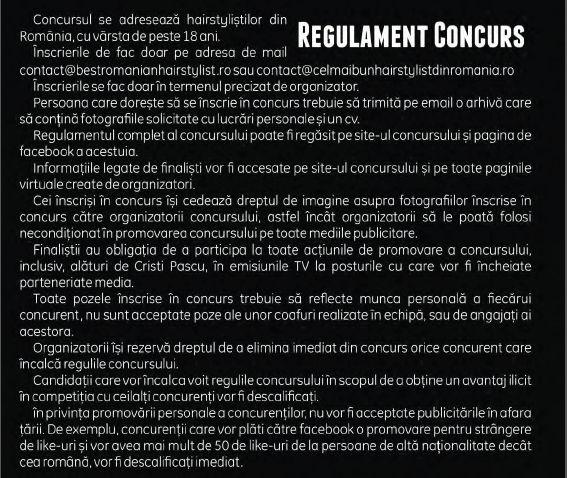 Cel mai bun hairstylist din România. Concurs pentru profesionişti, jurizat de profesionişti! 219363