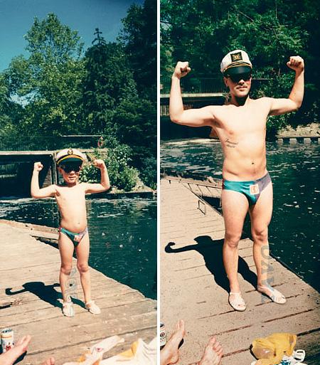 Cum am fost şi cum suntem. Pozele din copilărie, refăcute la maturitate 219411