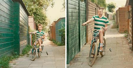 Cum am fost şi cum suntem. Pozele din copilărie, refăcute la maturitate 219427