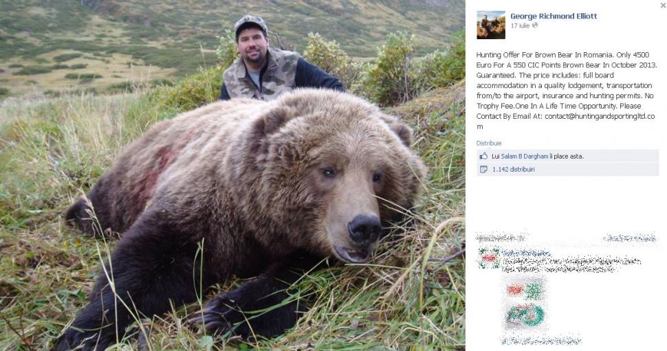 Anunţul de pe Facebook care i-a scandalizat pe români: "Vom ucide toţi urşii voştri! Sunteţi o ţară ieftină" 219782