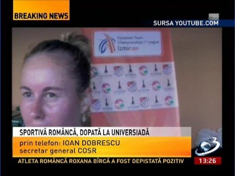 Romanian athlete Roxana Bârcă, gold medalist in Kazan, tested positive for doping