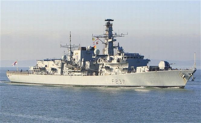 O navă de război britanică a ajuns în Gibraltar