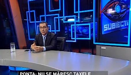 Victor Ponta: Până la sfârşitul acestui an nu se majorează nicio taxă
