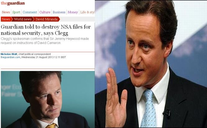 Presa britanică: David Cameron, la originea presiunilor asupra ziarului The Guardian în cazul Snowden