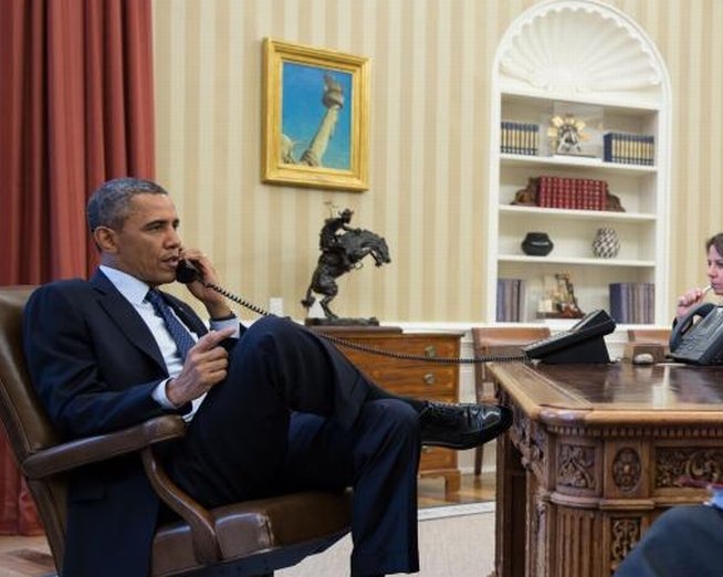 Obama a discutat cu Hollande despre situaţia din Siria, înainte de declaraţia de sâmbătă