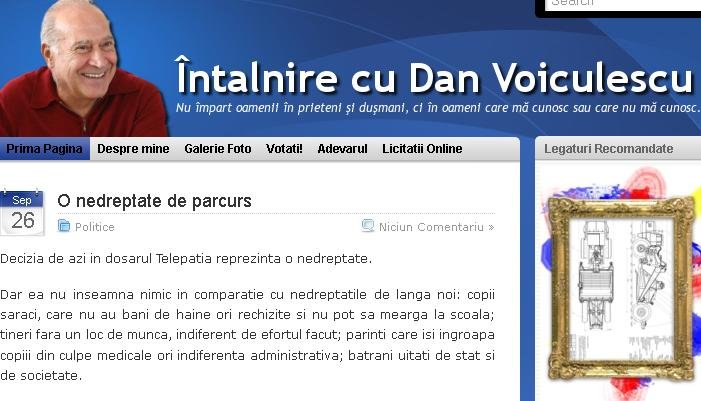Dan Voiculescu, despre condamnarea în dosarul Telepatia: „O nedreptate de parcurs”