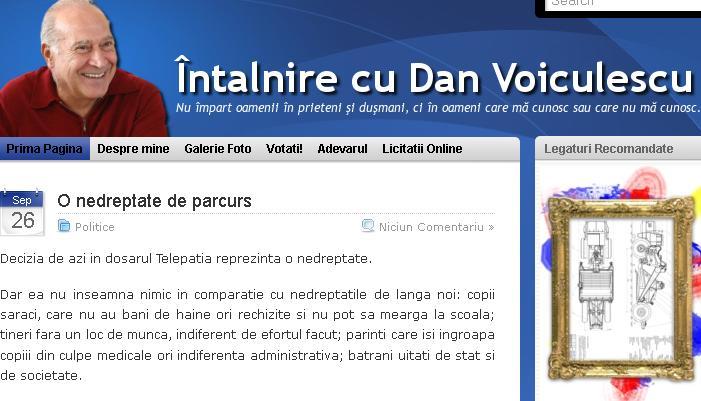 Dan Voiculescu, despre condamnarea în dosarul Telepatia: „O nedreptate de parcurs”