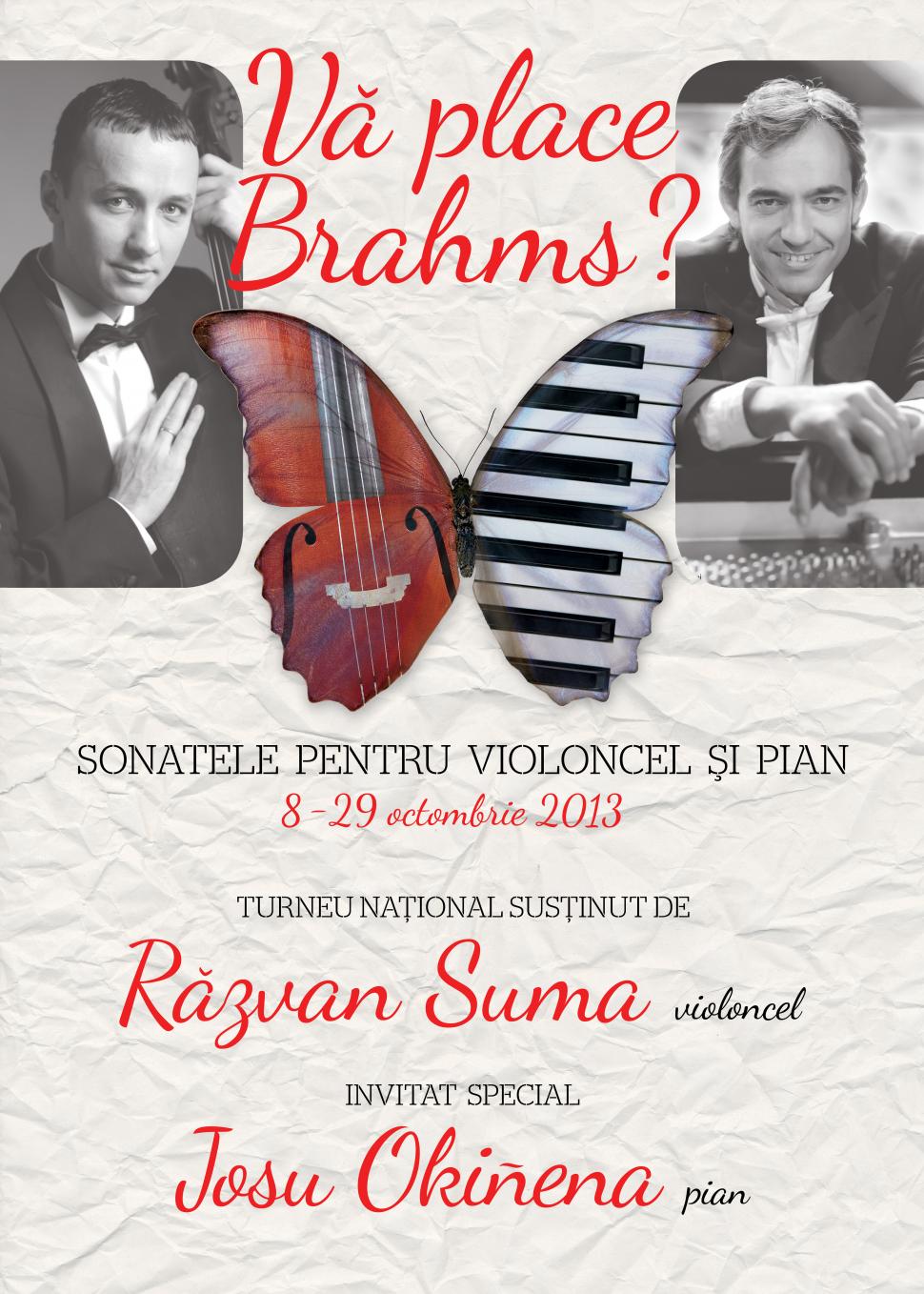 Violoncelistul RĂZVAN SUMA revine pe scenele din 13 oraşe din România, într-un turneu extraordinar alături de pianistul spaniol JOSU OKIÑENA 227955