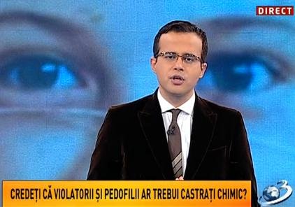 Mihai Gâdea, despre castrarea chimică: „Dacă în România am avea o justiţie în care să am încredere, răspunsul meu este categoric da”