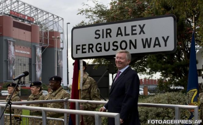 O stradă de lângă stadionul Old Trafford a primit numele lui Sir Alex Ferguson