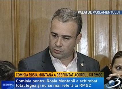 Darius Vâlcov: Proiectul de lege privind Roşia Montană a fost schimbat. Acordul cu RMGC, scos din proiect