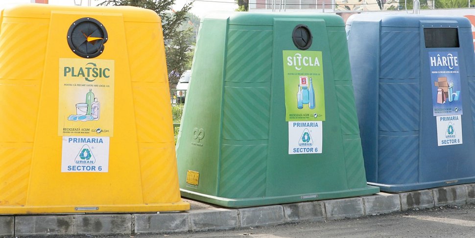 Doar 6,3 la sută din totalul deşeurilor reciclabile generate în mediul urban sunt colectate selectiv. 40 la sută dintre ele reprezintă materie primă pentru economia ţării