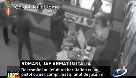 Doi români au jefuit un local de lângă Roma cu un pistol de jucărie