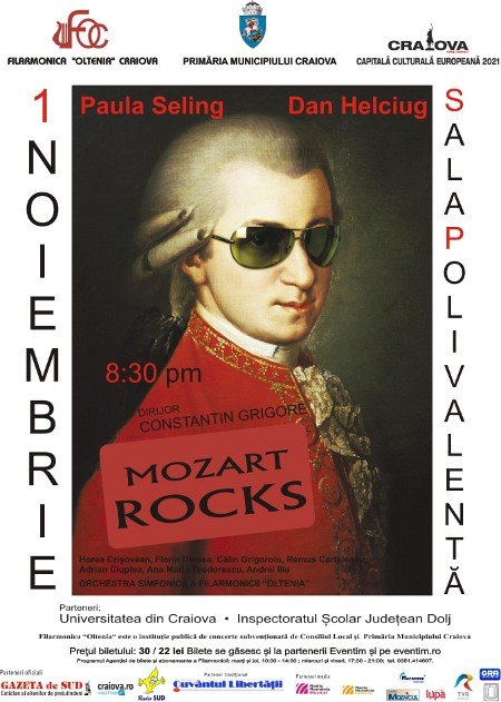 Evenimentul anului la Filarmonica „Oltenia” Craiova. Concert „MOZART ROCKS”, pe 1 noiembrie