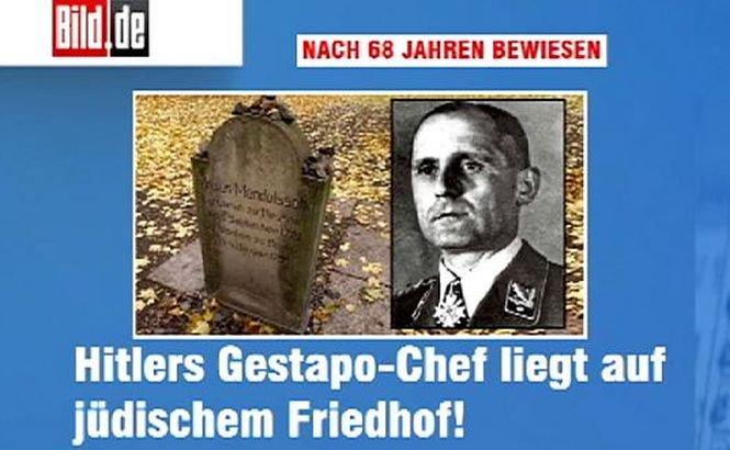 Unul dintre cei mai importanţi lideri nazişti, îngropat în secret în cimitirul evreiesc din Berlin