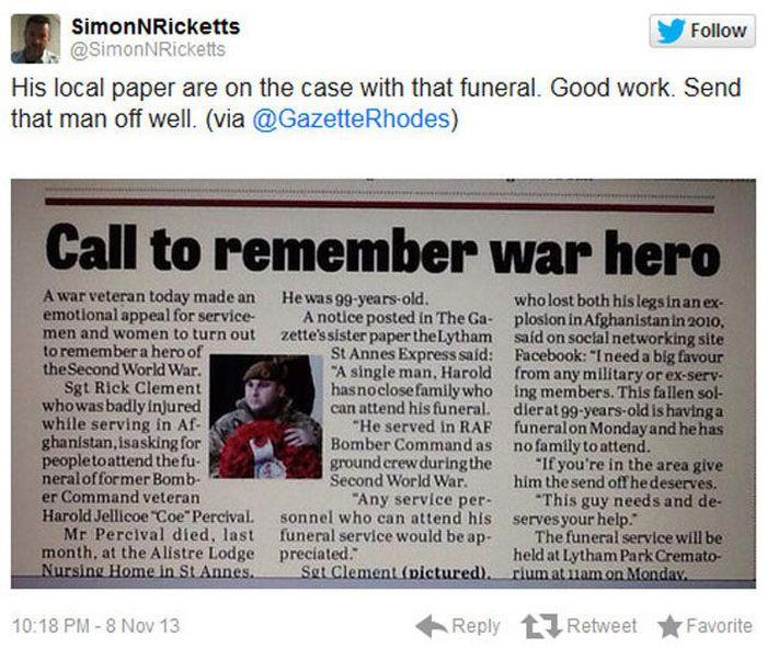 Acest EROU de război a murit singur: fără familie sau prieteni. Ce s-a întâmplat la înmormântarea lui a fost un adevărat MIRACOL 235112