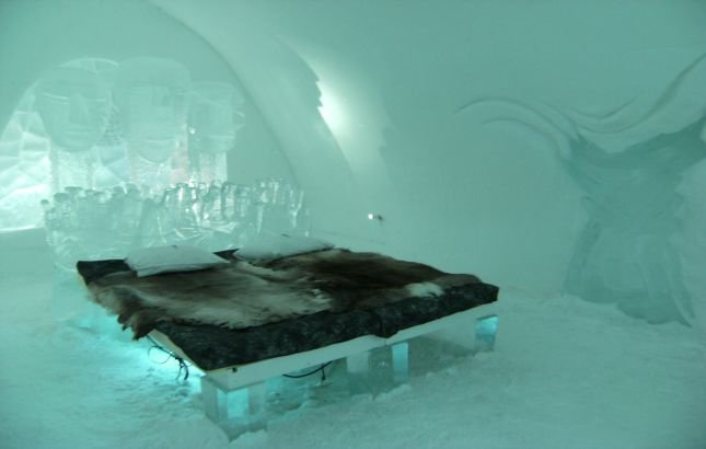 Un hotel de gheaţă din Suedia este obligat să monteze senzori antiincendiu