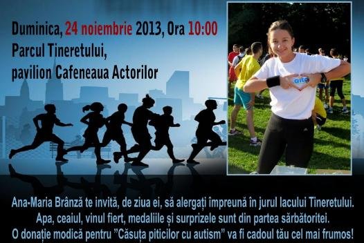 Ana Maria Brânză a lansat campania &quot;Aleargă de ziua ta!&quot;, prin care sportiva doreşte să ajute copiii bolnavi de autism