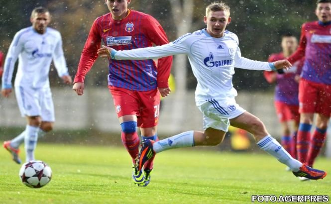 Steaua a încheiat la egalitate cu Schalke 04 în Youth League, scor 1-1