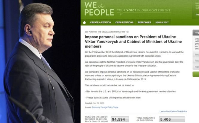 Casa Albă a lansat o petiţie online împotriva preşedintelui ucrainean