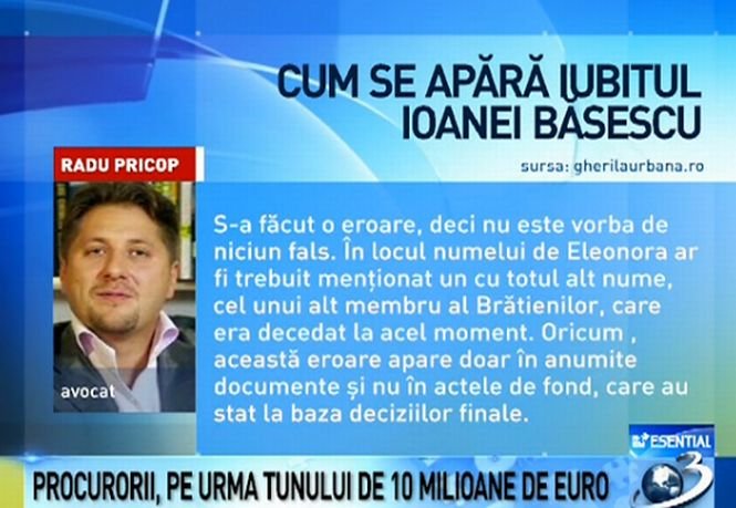 Iubitul Ioanei Băsescu, în vizorul procurorilor. Cum se apără Radu Pricop