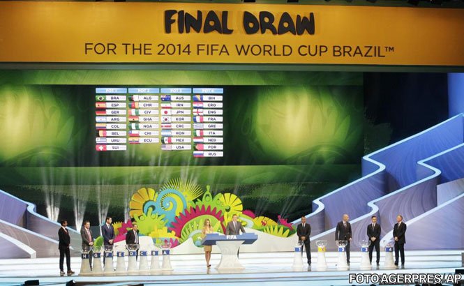 S-au tras la sorţi grupele Cupei Mondiale din 2014. Brazilia - Croaţia, meciul de deschidere al turneului final