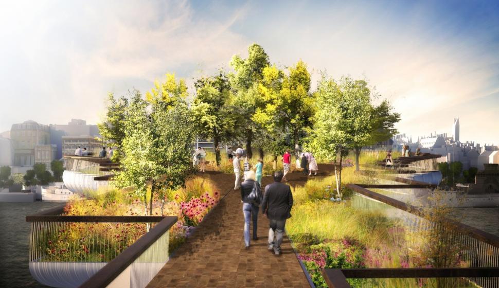 FOTO: Garden Bridge, podul-grădină pe care britanicii îl vor construi peste Tamisa 238507