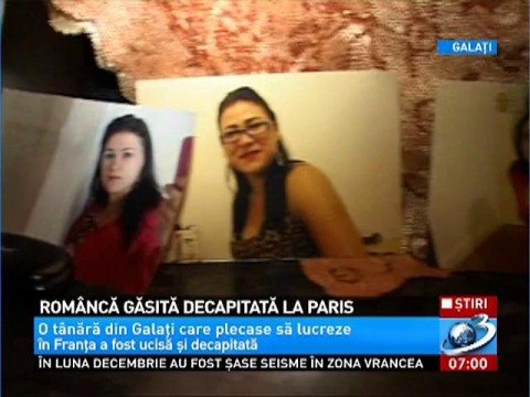 The murder that terrified France. A young woman from Galati was found decapitated in a forest on the outskirts of Paris