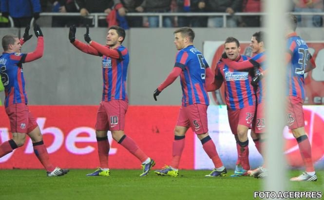 Steaua a câştigat primul meci din dubla cu Astra şi rămâne neînvinsă în Liga I