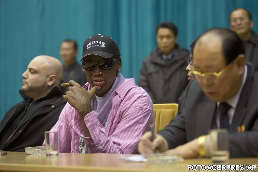 Dennis Rodman a condus primul antrenament în Coreea de Nord 240246