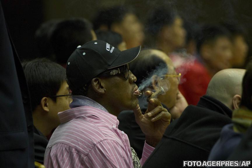 Dennis Rodman a condus primul antrenament în Coreea de Nord 240248