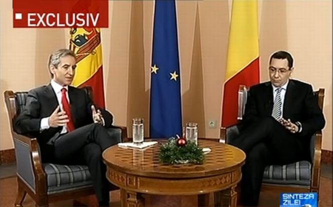 Victor Ponta şi Iurie Leancă, la Sinteza zilei. Ponta: România sprijină Moldova