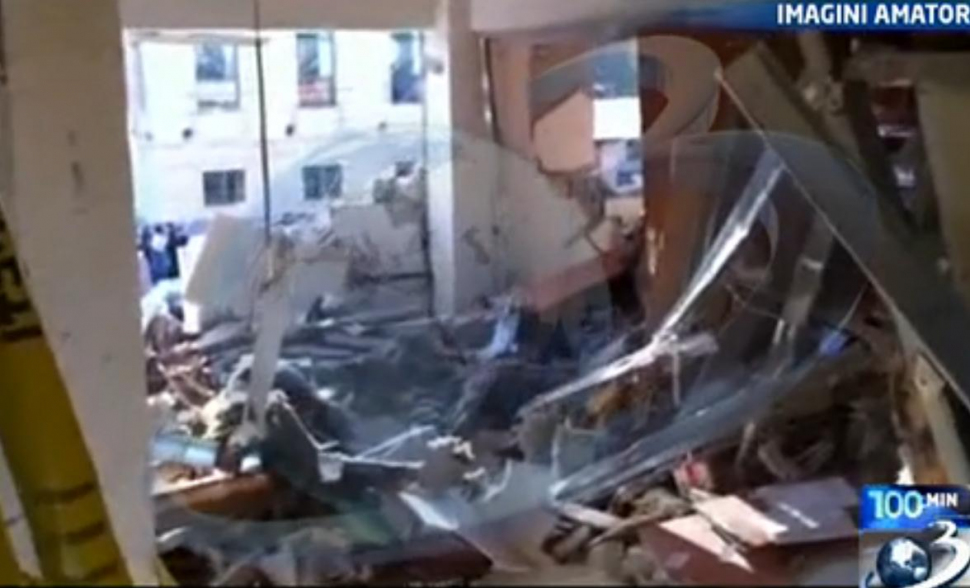 Primele imagini din blocul devastat de explozie la Călăraşi