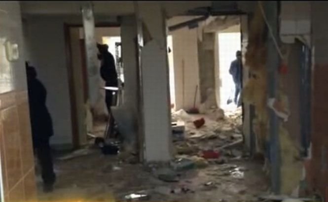 Noi imagini din blocul devastat de explozie, în Călăraşi