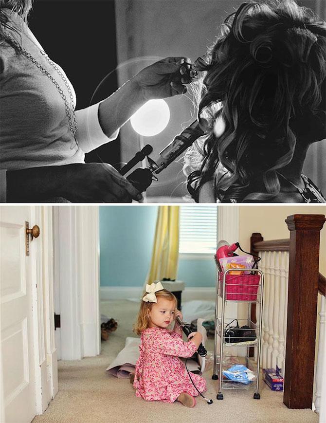 Emoţii în amintirea unei iubiri. Tatăl şi fiica recreează fotografiile de nuntă 241444