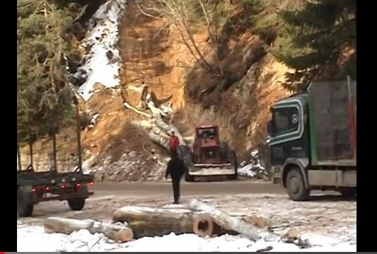 Imagini REVOLTĂTOARE surprinse pe Transfăgărăşan. Un versant întreg stă să se prăbuşească din cauza defrişărilor masive