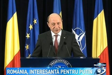 Băsescu: Declaraţia lui Putin este un mesaj pozitiv
